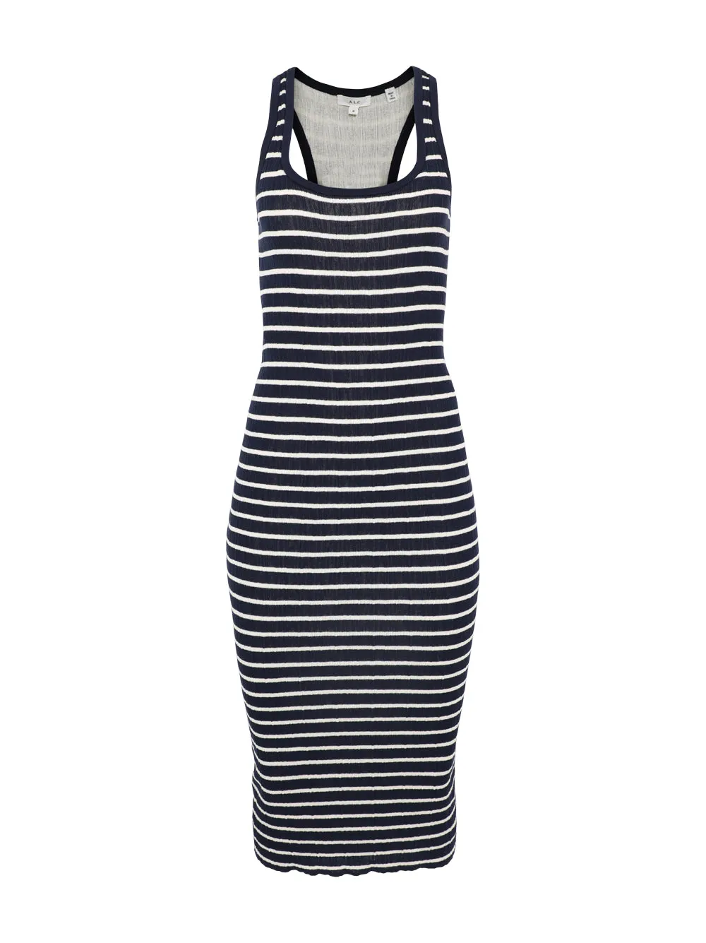 A.L.C. Iris Dress in Navy/White Stripe