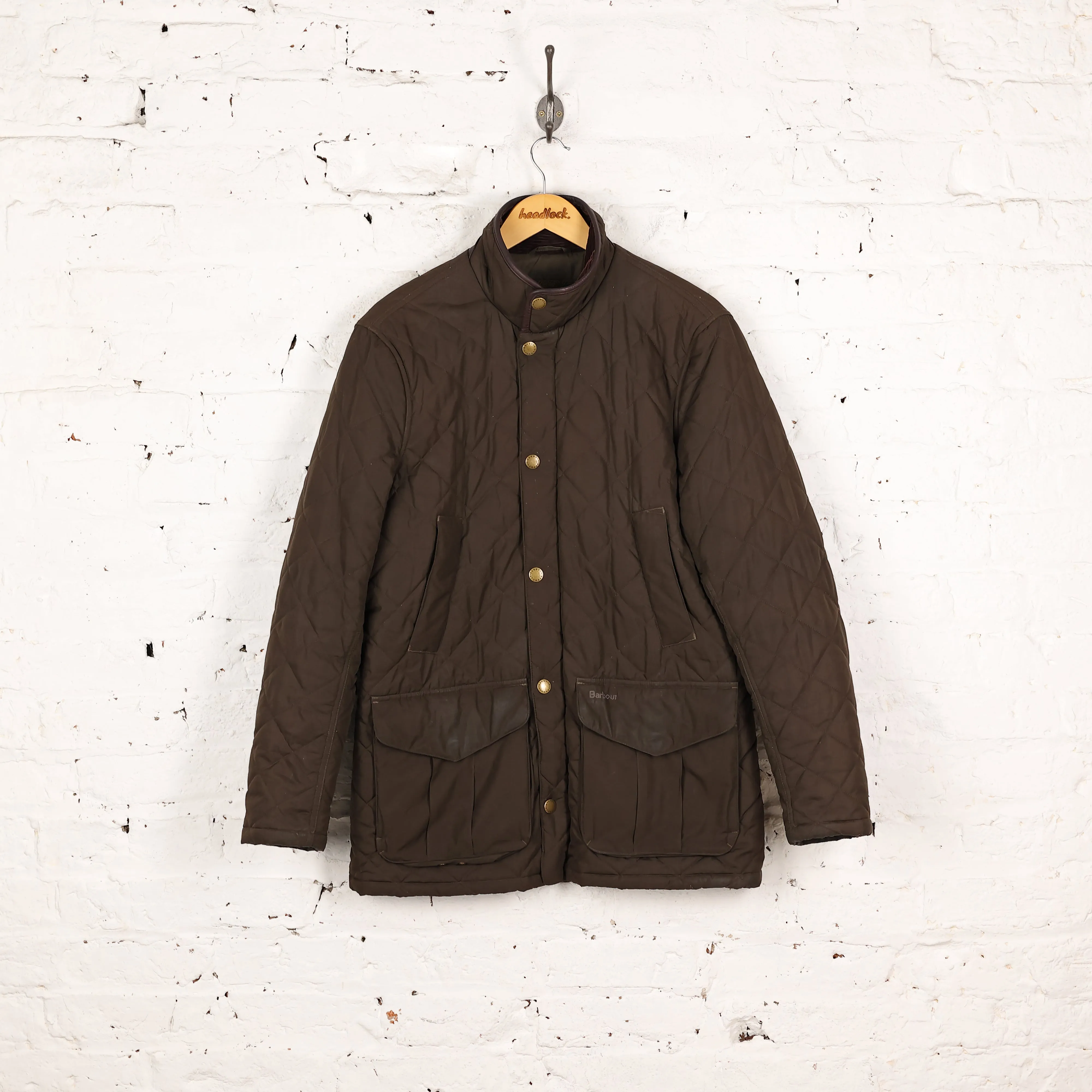 Barbour Quilted Jacket - Green - S
