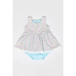 Swoon Baby Joyful Spring Dainty Bow Bubble Dress
